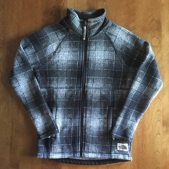 The North Face plaid sweater fleece S 7/8 - Picture 1 of 12